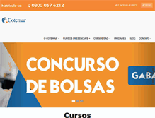 Tablet Screenshot of cotemar.com.br